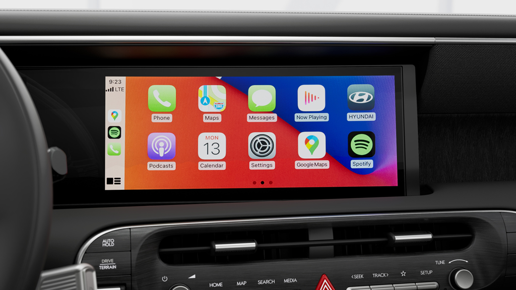 Tablero digital y sistema E-Shift por bot&oacute;n de la Palisade H&iacute;brida 2026