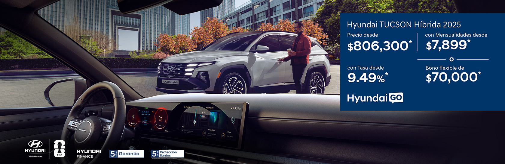 Promoción Tucson Híbrida 2025 Hyundai Go octubre