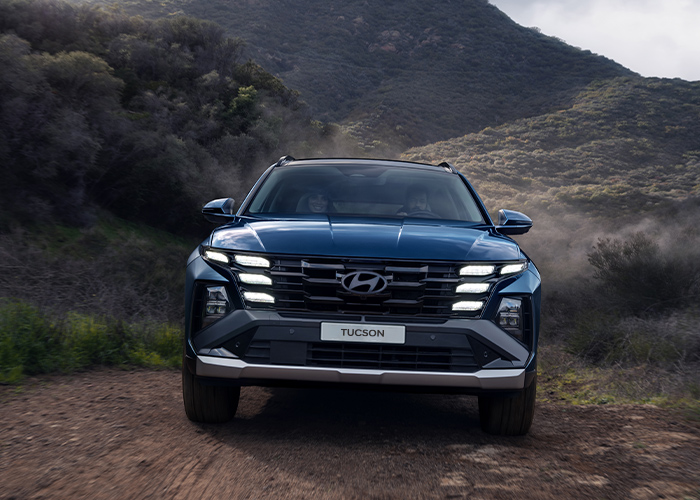 Parrilla paramétrica de alta tecnología Hyundai Tucson Híbrida 2026