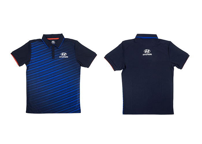 Navy Blue Polo M Hyundai